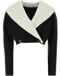 Alessandra Rich - Stretch Crepe Blazer - Lyst