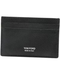 Tom Ford - Logo-Print Leather Cardholder - Lyst