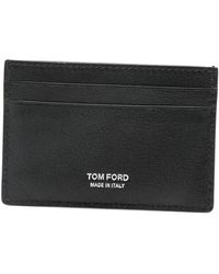 Tom Ford - Logo-Print Leather Cardholder - Lyst