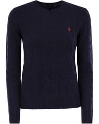 Polo Ralph Lauren - Plaited Wool And Cashmere Crew-Neck - Lyst