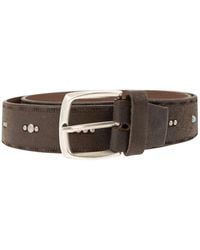 Alberto Luti - Studded Leather Belt - Lyst
