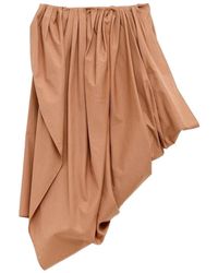 Chloé - Cotton Poplin Wrap Skirt - Lyst