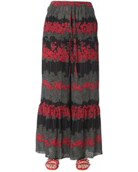 RED Valentino - Dreaming Peony Print Trousers - Lyst