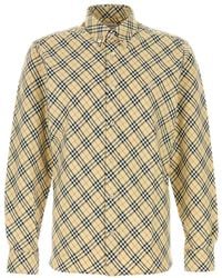 Burberry - Embroidered Cotton Shirt - Lyst