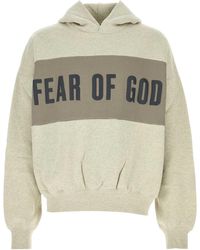 Fear Of God - Melange Cotton-Blend Oversized Sweatshirt - Lyst
