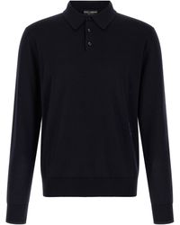 Dolce & Gabbana - Dolce & Gabbana Virgin Wool Polo Shirt - Lyst