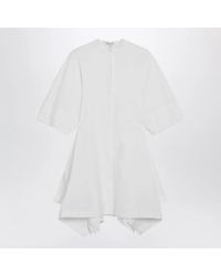 Alaïa - Alaia Panelled Cotton Poplin Dress - Lyst
