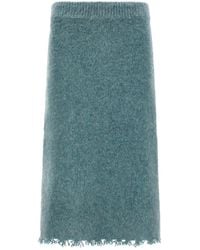Jil Sander - Wool Knit Skirt - Lyst