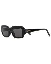 Loewe - Rectangular Slim Sunglasses - Lyst
