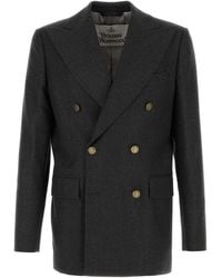 Vivienne Westwood - Charcoal Wool Blend Captain Blazer - Lyst
