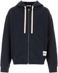 Jil Sander - Dark Cotton Sweatshirt - Lyst