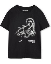 Zadig & Voltaire - Zadig&Voltaire T-Shirt With "Scorpion" Logo - Lyst
