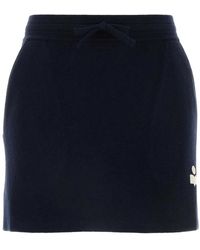 Isabel Marant - Midnight Stretch Cotton Blend Amaline Mini Skirt - Lyst