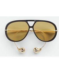 Bottega Veneta - Occhiale Da Sole Aviator Drop - Lyst