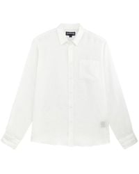 Vilebrequin - Long-Sleeved Linen Shirt With A Pocket - Lyst