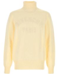 Givenchy - Nude Neutrals Cotton Turtleneck Sweater - Lyst