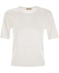 Herno - Lyocell And Cotton T-Shirt - Lyst
