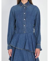 Alaïa - Denim Cotton Shirt - Lyst