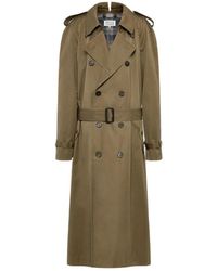 Maison Margiela - Double-Breasted Trench Coat - Lyst