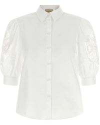 Valentino Garavani - Macramé Insert Shirt - Lyst
