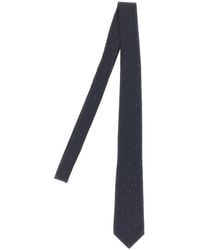 Saint Laurent - Polka Dot Tie - Lyst