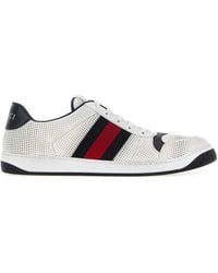 Gucci - Leather Screener Sneakers - Lyst