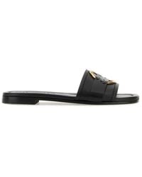 Moncler - Leather Bell Slippers - Lyst
