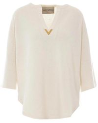 Valentino Garavani - Ivory Sweater - Lyst