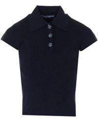 Dolce & Gabbana - Dolce & Gabbana Viscose Polyester Polo - Lyst