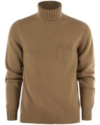 Fedeli - Wool And Cashmere Turtleneck Jumper - Lyst
