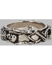 McQueen - Anello "Dancing Skeleton" - Lyst