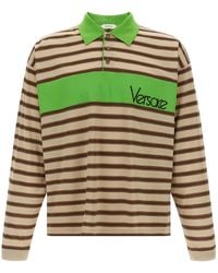 Versace - Cotton Polo Shirt - Lyst
