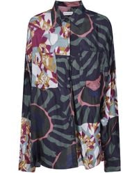Dries Van Noten - "Casia" Fluid Twill Shirt - Lyst