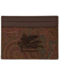 Etro - Paisley Print Card Holder - Lyst