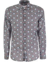 Fedeli - Printed Stretch Cotton Voile Shirt - Lyst