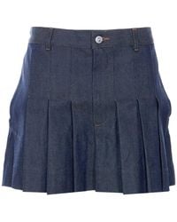 A.P.C. - Mini Skirt Plisse - Lyst