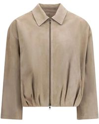 Salvatore Santoro - Suede Bomber Jacket - Lyst
