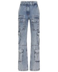 Givenchy - Cargo Denim Cotton Jeans - Lyst