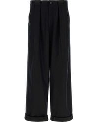 Dolce & Gabbana - Dolce & Gabbana Wool Wide-Leg Pant - Lyst