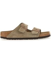 Birkenstock - Arizona Suede Sandals - Lyst