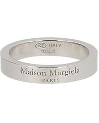 Maison Margiela - Anello Con Logo - Lyst