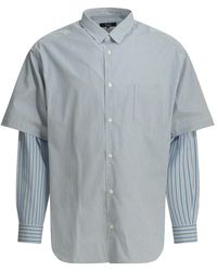 Comme des Garçons - Comme Des Garçons Homme Plus Striped Casul Shirt - Lyst