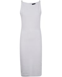 Emporio Armani - Cotton Short Dress - Lyst