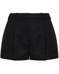 Givenchy - Wool Pleated Shorts - Lyst