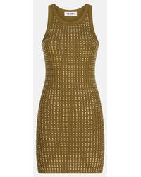 The Attico - Military Mini Dress With Rhinestones - Lyst