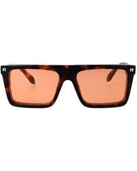Off-White c/o Virgil Abloh - Shiny Havana Acetate Sunglasses - Lyst