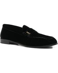 Saint Laurent - Flat Moccasin Shoes - Lyst