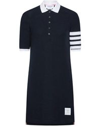 Thom Browne - 4-Bar Cotton Piqu Polo Dress - Lyst