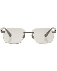 Brunello Cucinelli - Rectangular Titanium Sunglasses - Lyst