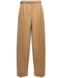 Jil Sander - Gabardine Belt Pants - Lyst